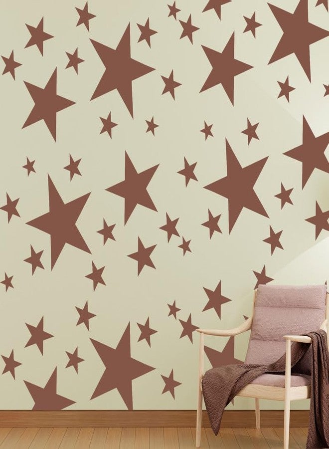 ARandNJ قوالب رسم جدارية من ARandNJ (المقاس: 24 × 40 بوصة) الموضوع: نجوم متلألئة تصميم قابل لإعادة الاستخدام، مناسب لغرفة النوم، غرفة الرسم، غرفة المعيشة (عبوة من قطعة واحدة) - Image 4